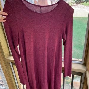 soft burgundy dress